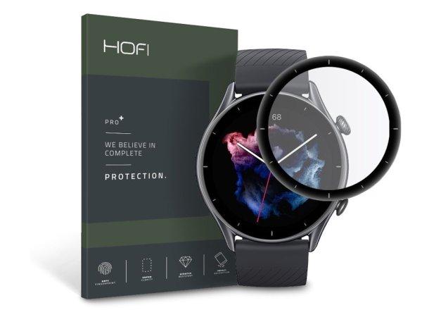 HOFI Hybrid Pro+ Glass üveg képernyővédő fólia - Amazfit GTR 3 - fekete