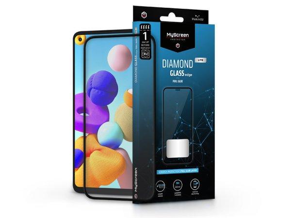 Samsung A217F Galaxy A21s edzett üveg képernyővédő fólia - MyScreen
Protector Diamond Glass Lite Edge2.5D Full Glue - fekete