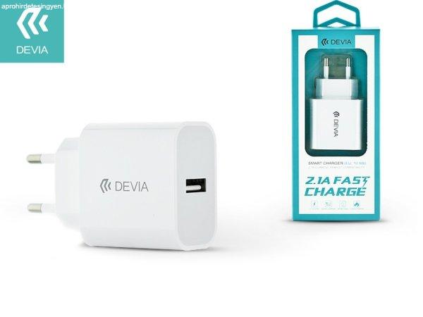 Devia USB hálózati töltő adapter - 10W - Devia Smart USB Fast Charge -
fehér