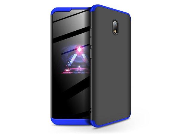 Xiaomi Redmi 8A hátlap - GKK 360 Full Protection 3in1 - fekete/kék