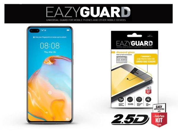 Huawei P40 gyémántüveg képernyővédő fólia - Diamond Glass 2.5D Fullcover
- fekete