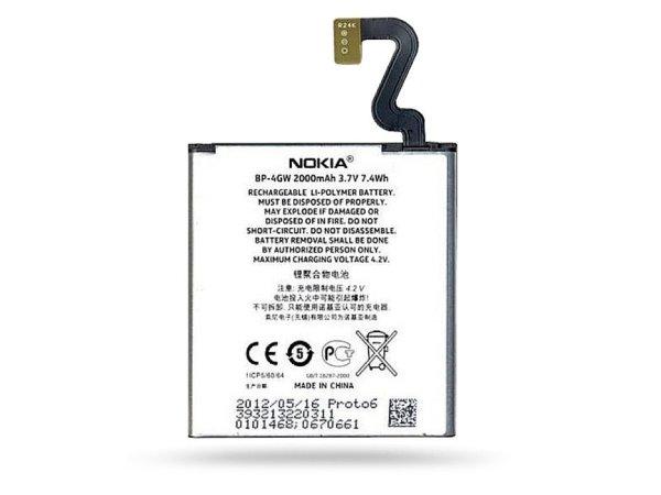 Nokia Lumia 920 gyári akkumulátor - Li-Polymer 2000 mAh - BP-4GW (ECO
csomagolás)