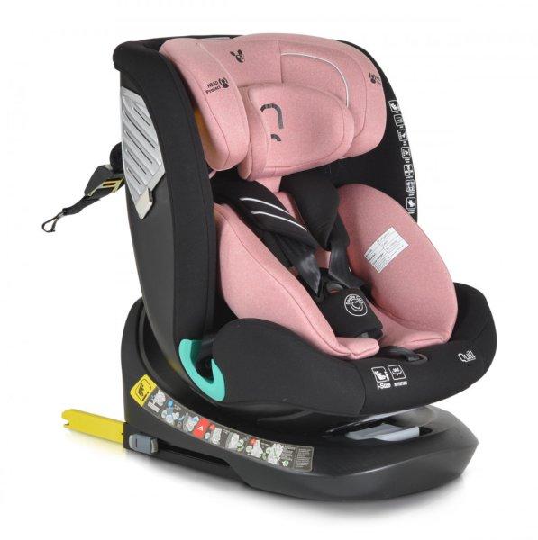 Cangaroo QUILL i-Size Isofix gyermekülés (40-150 cm) - Rózsaszín 