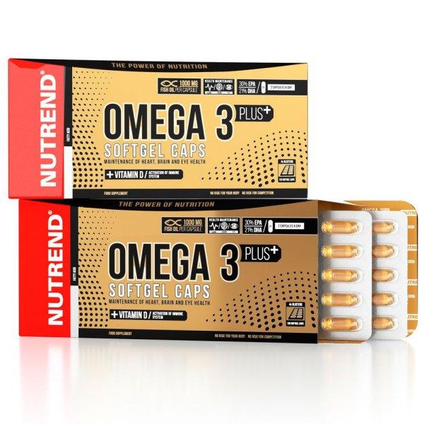 NUTREND Omega 3 Plus - szív és érrendszer - Softgel 120 kapsz.