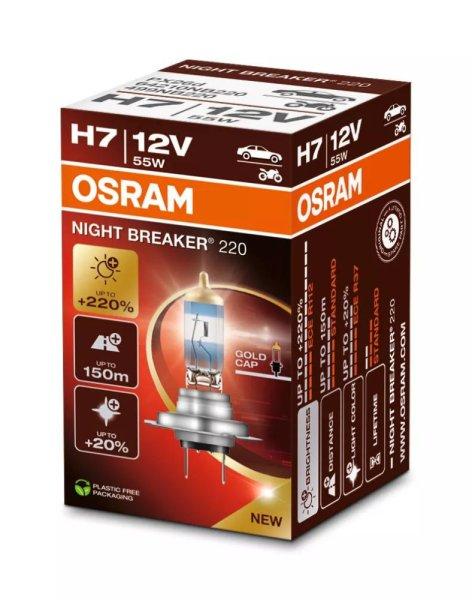 H7 Osram izzó +220% 64210NB220