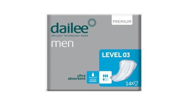 Inkontinencia betét férfiaknak, Dailee Men Level 03 Prémium 1db, 738ml