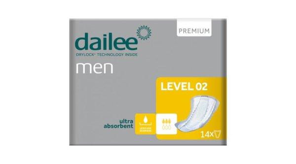 Inkontinencia betét férfiaknak, Dailee Men Level 02 Prémium 1db, 612ml