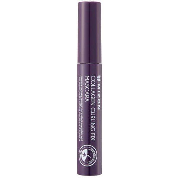 Mizon Vízálló szempillaspirál a szempillák
meghosszabbítására és azok
göndörítésére(Collagen Curling Fix Mascara) 6 ml Black