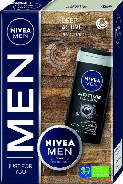 Nivea Testápoló ajándékkészlet Deep Active