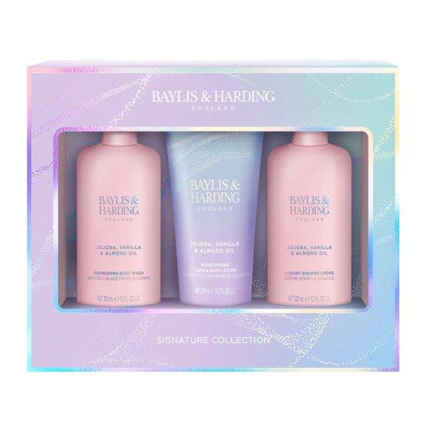 Baylis & Harding Testápoló ajándékszett Jojoba, Vanília
& Mandula olaj 3 db