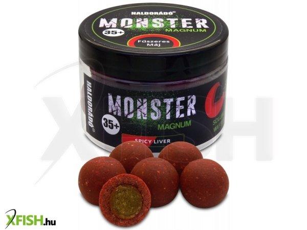 Haldorádó Monster Magnum 35+ horog bojli - Fűszeres Máj 200g