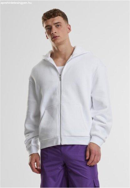 Urban Classics Fluffy Zip Hoody white