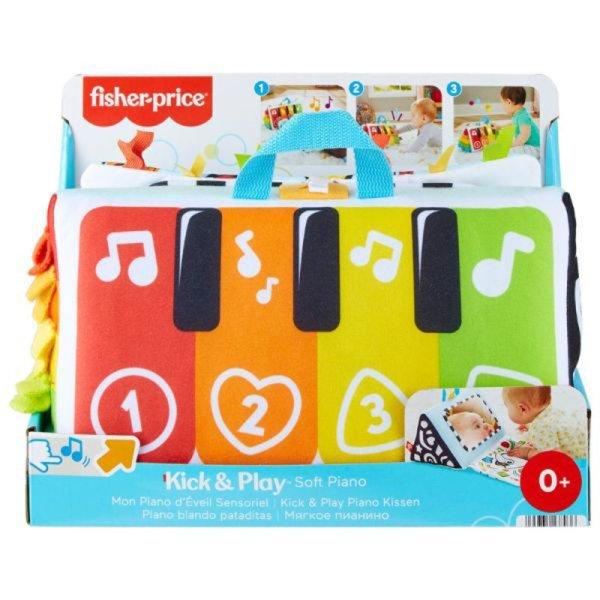 Fisher-Price Kick and Play rugdalozó talpak puha zongora HND54