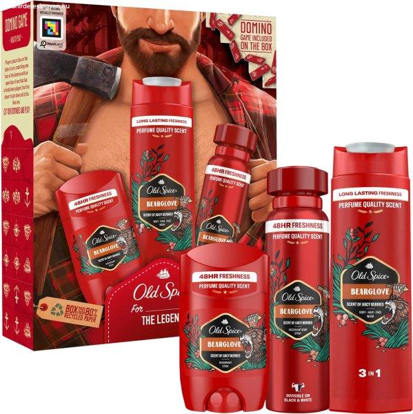 Old Spice Testápoló ajándékcsomag Bearglove For The Legend