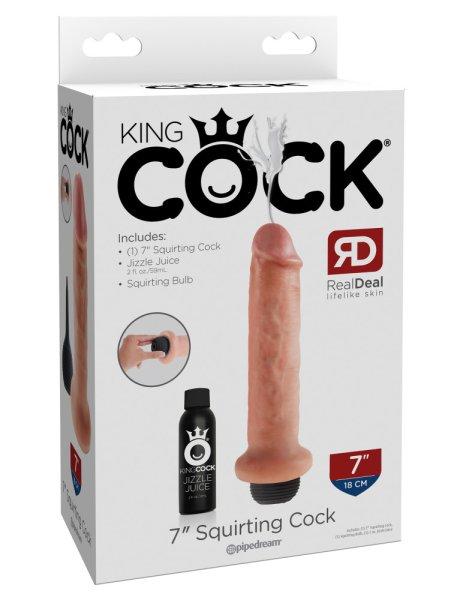  7" Squirting Cock  Light 