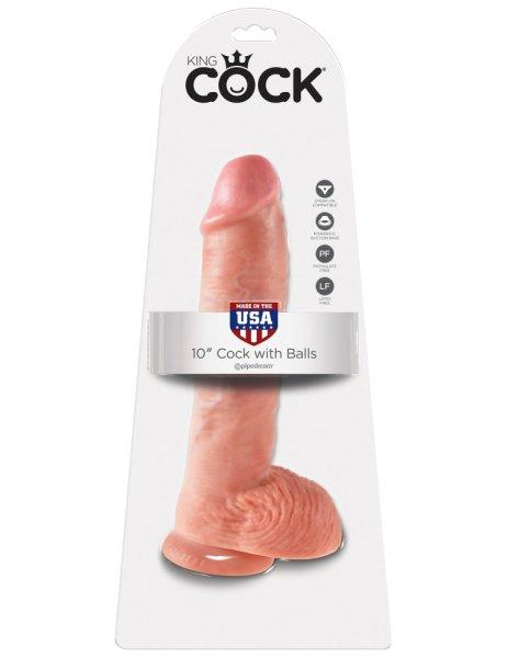  10" Cock with Balls  Light 