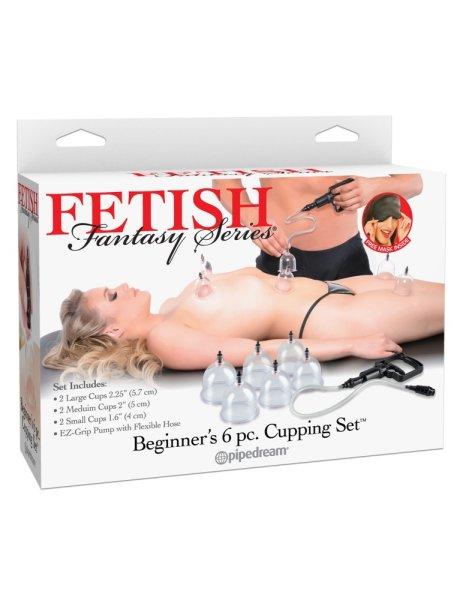  Beginner's 6pc. Cupping Set  Clear/ Black 