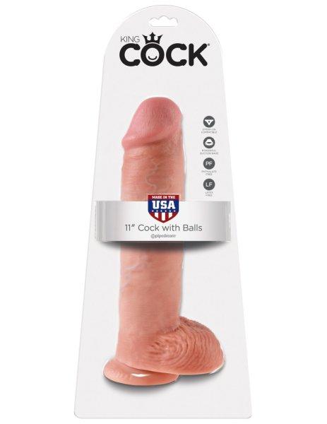  11" Cock with Balls  Light 