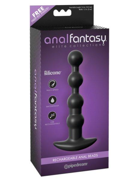  Rechargeable Anal Beads Black 