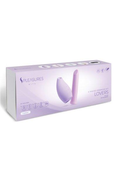  S Pleasures Velvet Lovers Kit - Purple & Purple 