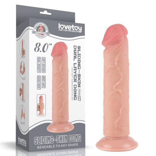  8'' Sliding Skin Dual Layer Dong Flesh II 