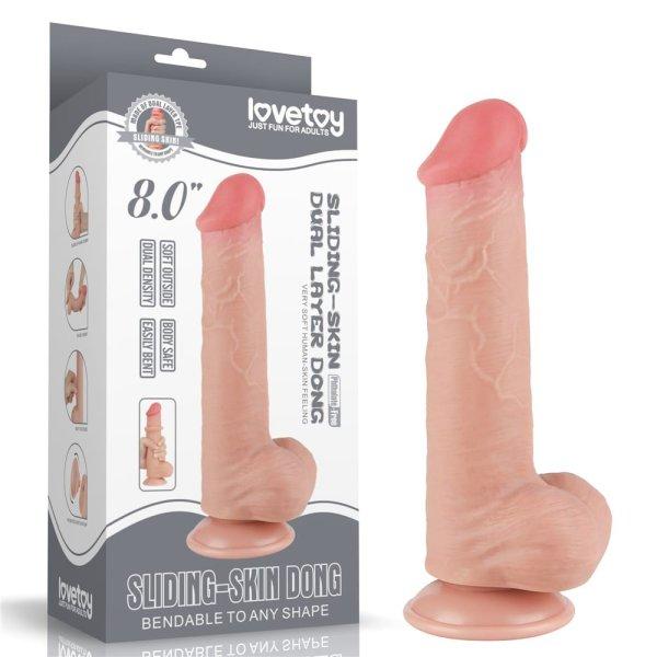  8'' Sliding Skin Dual Layer Dong Flesh III 