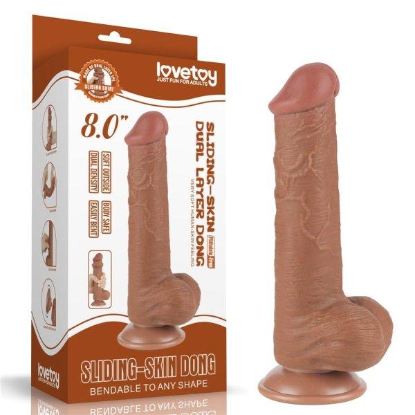  8'' Sliding Skin Dual Layer Dong Brown III 