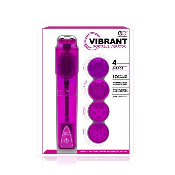  VIBBRANT PORTABLE VIBRATOR PURPLE 