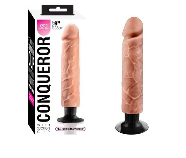  CONQUEROR 9" TPR MULTI-SPEED VIBRATOR 