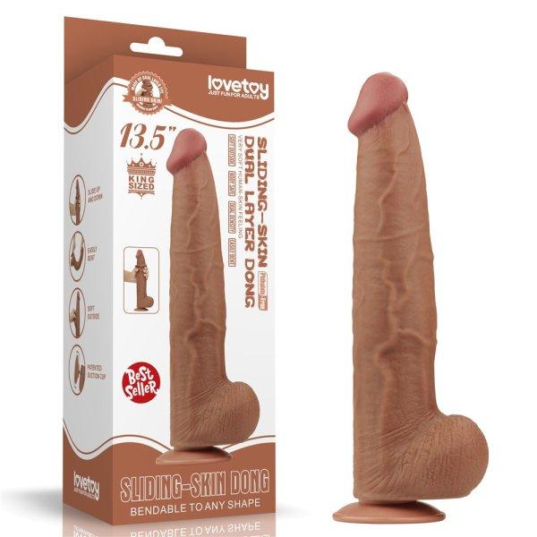  13.5'' King Sized Sliding Skin Dual Layer Dong Brown 