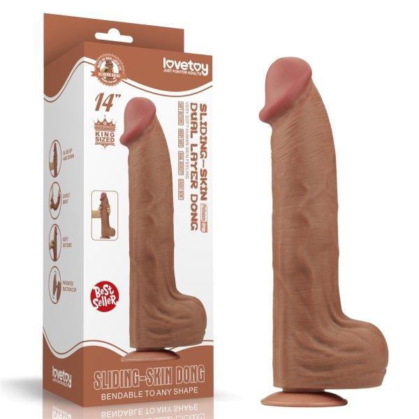  14'' King Sized Sliding Skin Dual Layer Dong Brown 