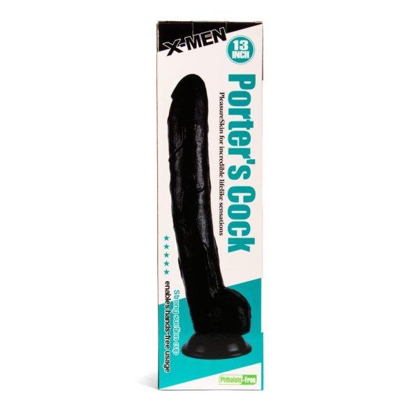  X-MEN Porter's 13 inch Cock Black 