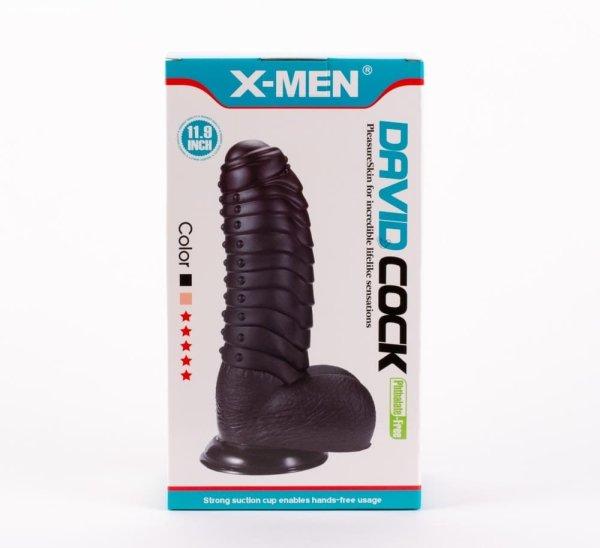  X-MEN David's 11.9" Cock Black 