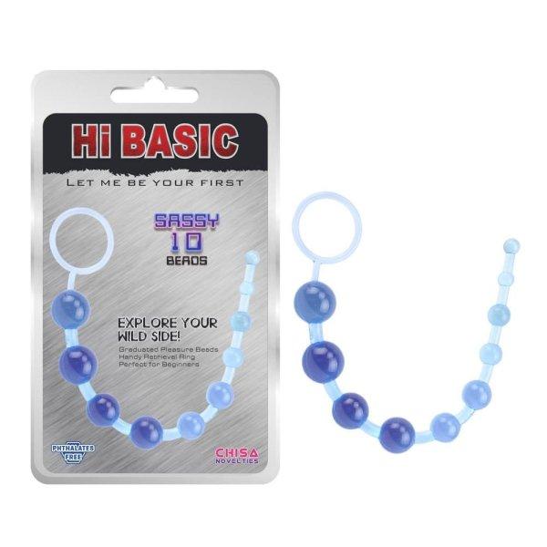  Sassy Anal Beads Blue 