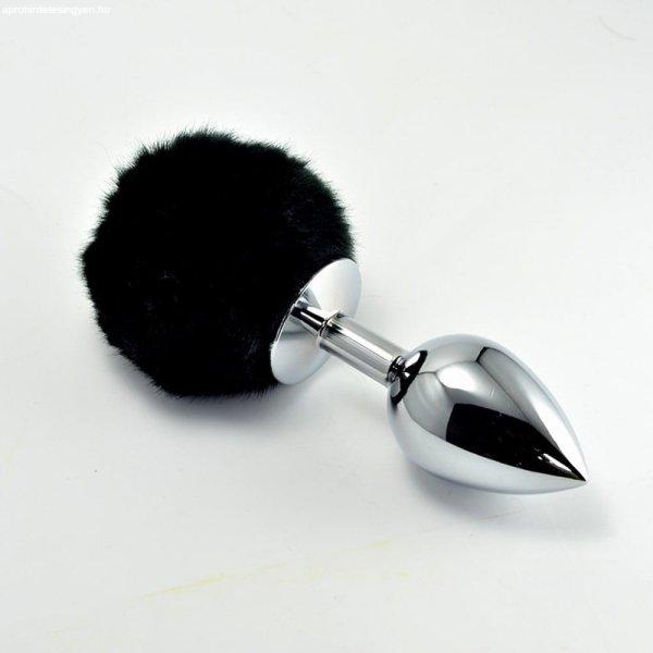  Pompon Metal Plug Small Black 