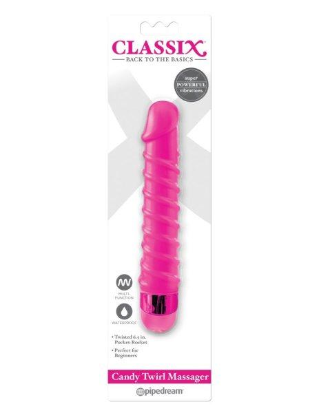  Candy Twirl Massager  Pink 