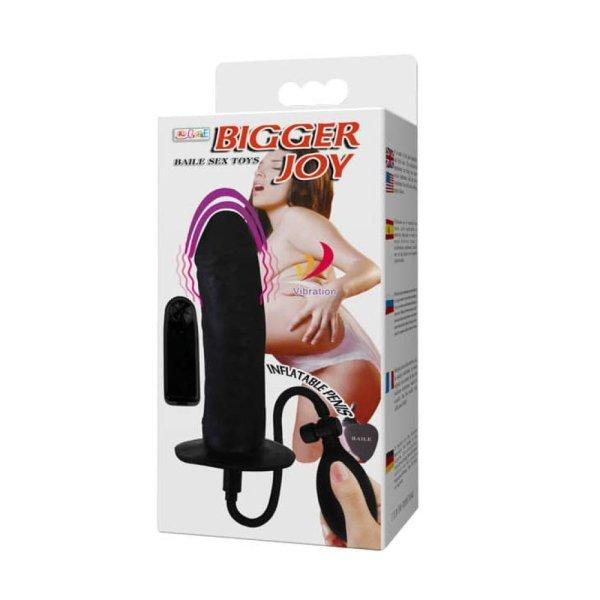  Bigger Joy Inflatable Penis Black 2 