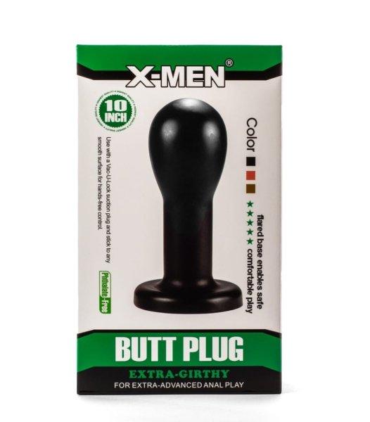  X-Men 8.86 Extra Girthy Butt Plug Black 