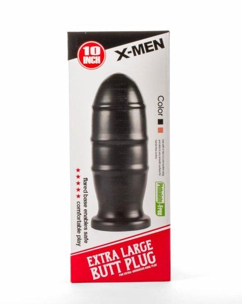  X-Men 10" Extra Large Butt Plug Black I 