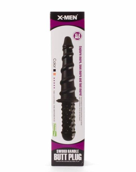  X-Men 13.8" Sword Handle Butt Plug Black I 