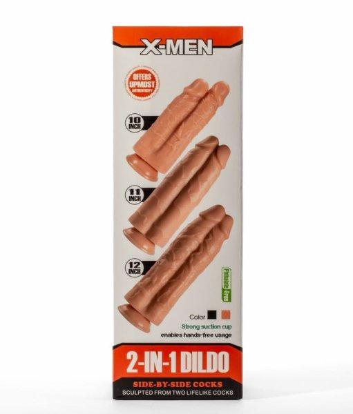  X-Men 11" 2-in-1 Dildo Flesh 