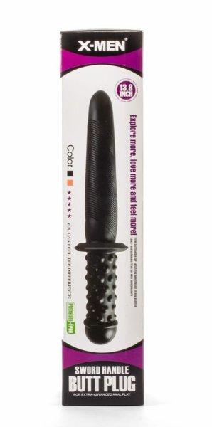  X-Men 13.8" Sword Handle Butt Plug Black II 