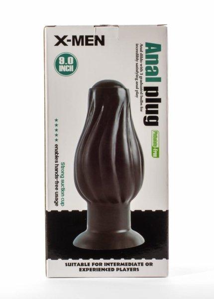  X-Men 7.5" Anal Plug Black 