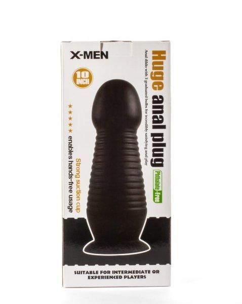  X-Men 10" Huge Anal Plug Black 