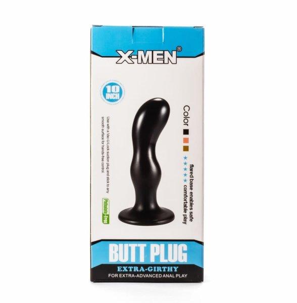  X-Men 8.66" Extra Girthy Butt Plug Black II 