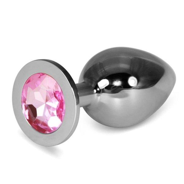  Rosebud Classic Metal Plug L Pink 