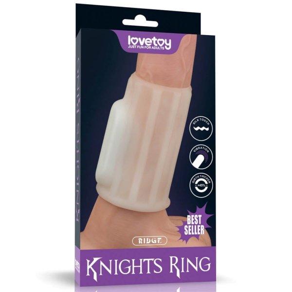  Vibrating Spiral Knights Ring (White) III 