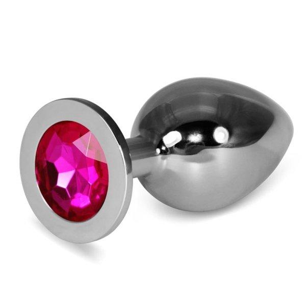  Rosebud Classic Metal Plug L Fuchsia 