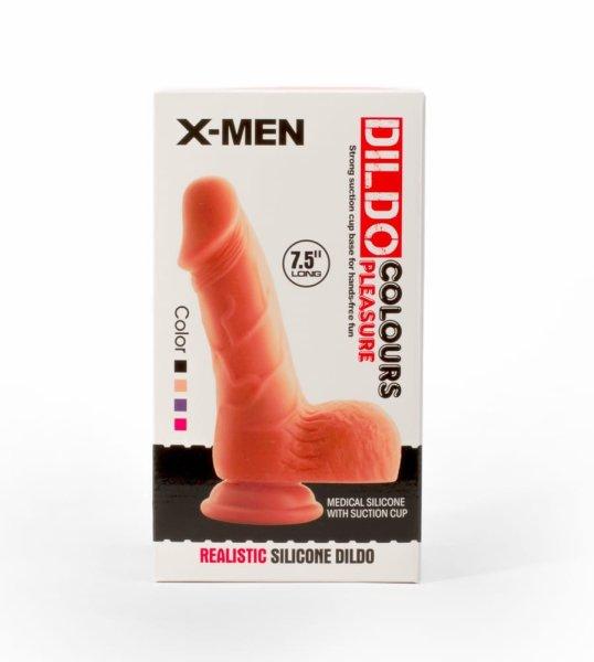  X-MEN 7.5" Dildo Colours Pleasure Flesh 1 