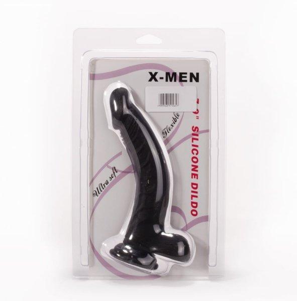  X-MEN 7.9" Silicone Dildo Black 